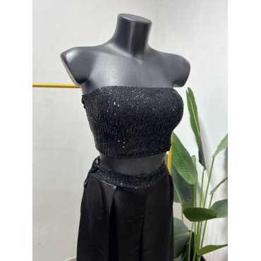 Coordinato Con Pantalone E Top Brillantinato