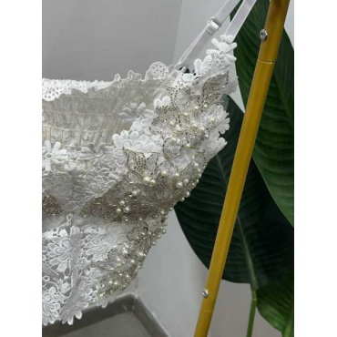 Corpetto Con Perle E Brillantini
