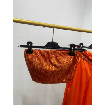 Coordinato Con Pantalone E Top Brillantinato