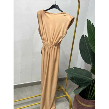 Vestito Lungo Con Scollatura A V Spalline Interne