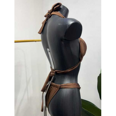 Costume Due Pezzi Con Laccetti Regolabili, Taglia Unica.