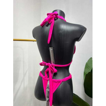 Costume Due Pezzi Con Laccetti Regolabili, Taglia Unica.