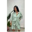 Coordinato Misto Lino 
Camicia Oversize Con Taschino Laterale Be