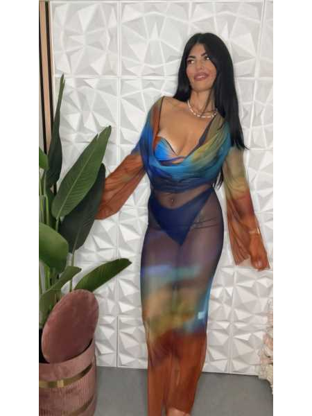 Coordinato Multi Colore Con Costume