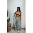 Baggy Jeans Con Strappi E Toppe