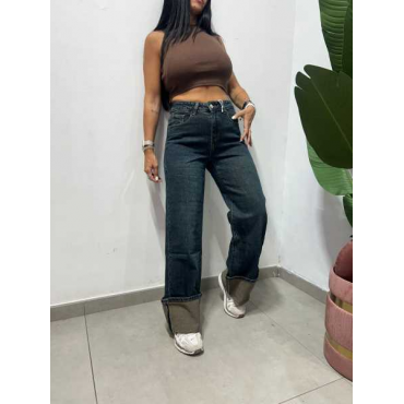 Jeans Stella Con Piegone 