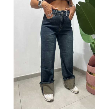 Jeans Stella Con Piegone 