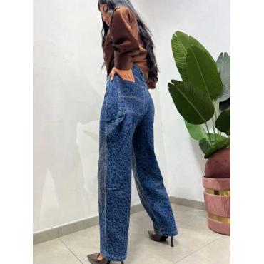 Jeans Bollon Con Brillantini
