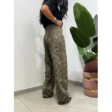 Jeans Bollon Leopardato 