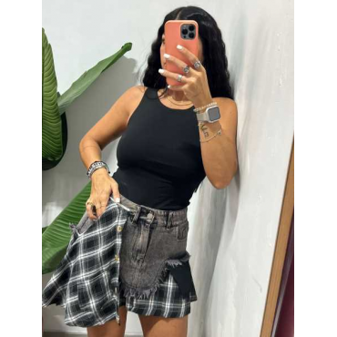 Gonna In Jeans E Doppia Fantasia
