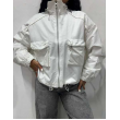 Giacca A Bomber Cropped Con Due Tasche Frontali