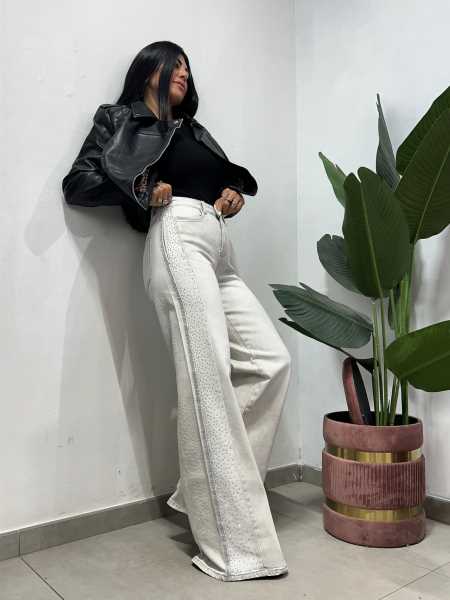 Jeans Grigio Brilla