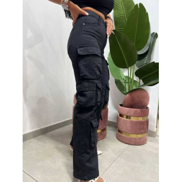 Jeans Cargo Nero