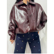 Bomber Nero In Ecopelle Vernice