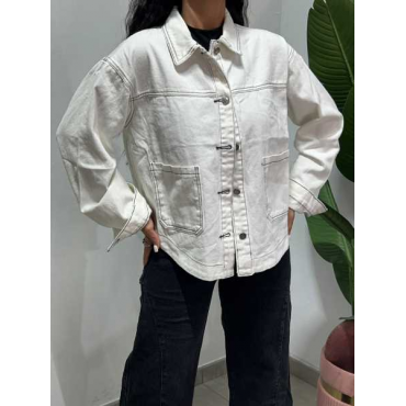 Camicia  Denim Bianca 