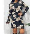 Mini Dress Con Fiori Ricamati