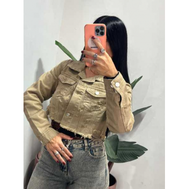 Giacca Jeans Crop 