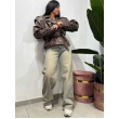Jeans Denim Con Sfumatura Sabbiata 