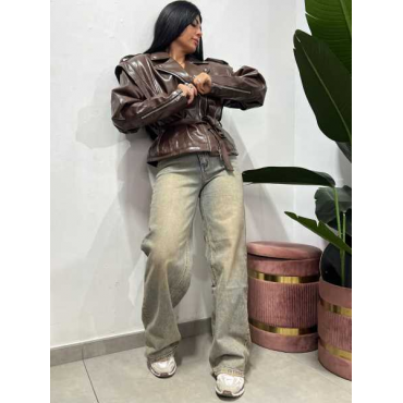 Jeans Denim Con Sfumatura Sabbiata 