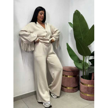 Coordinato Cardigan Frange