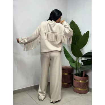 Coordinato Cardigan Frange