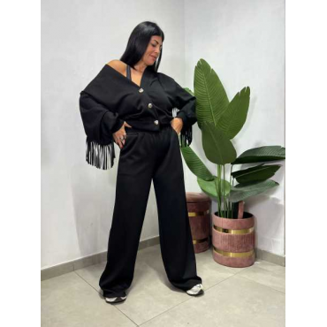 Coordinato Cardigan Frange