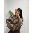 Bomber Scamosciato Animalier