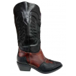Texano Bicolore  Nero Bordo 