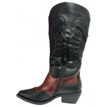 Texano Bicolore  Nero Bordo 
