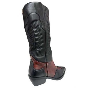 Texano Bicolore  Nero Bordo 