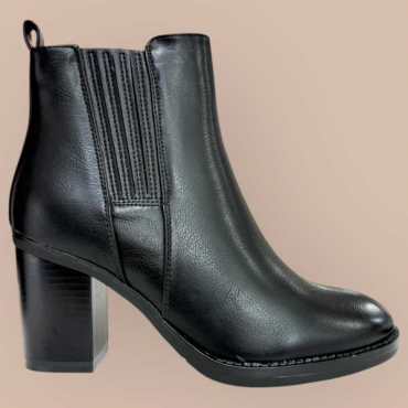 Stivaletto Nero Con Elastico