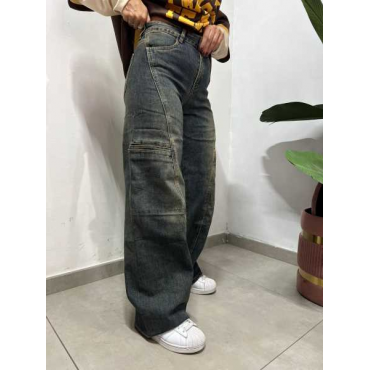 Jeans Ballon Sabbiato 