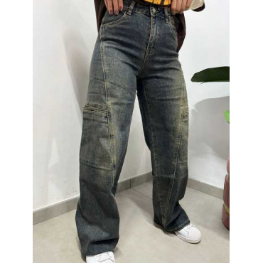 Jeans Ballon Sabbiato 