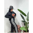 Pantalone Palazzo Sporty Chic Con Bottoni Regolabili