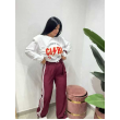 Pantalone Palazzo Sporty Chic Con Bottoni Regolabili