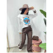 Pantalone Palazzo Sporty Chic Con Bottoni Regolabili