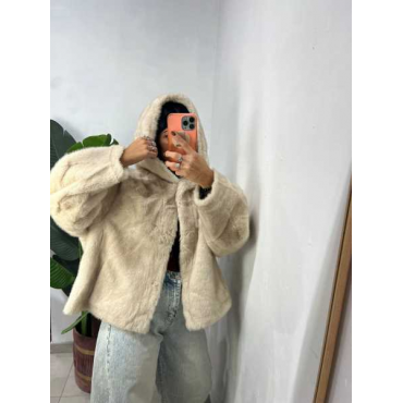 Eco Fur Con Cappuccio Eco Fur Con Cappuccio
