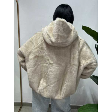 Eco Fur Con Cappuccio Eco Fur Con Cappuccio