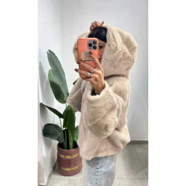Eco Fur Con Cappuccio Eco Fur Con Cappuccio