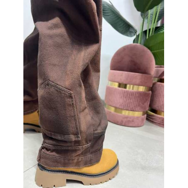 Jeans Ballon Marrone