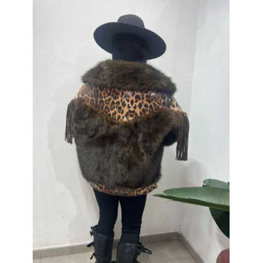 Pelliccia Animalier Frange 