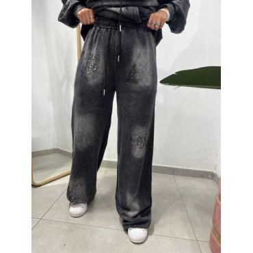 Tuta Rachel - Completo Felpa E Pantalone Con Swarovski