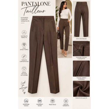 Pantalone Elegante Nero Donna – Vestibilità Raffinata