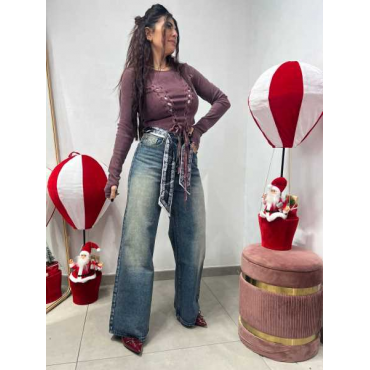 Maglia Intreccio Crop 