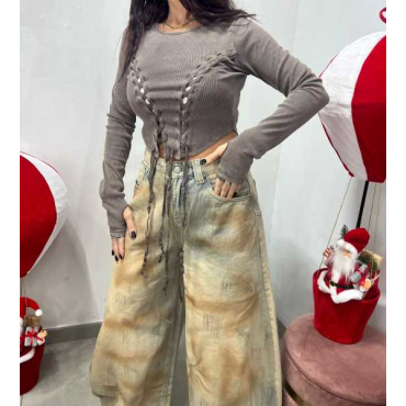 Jeans Ballon Sabbiato 