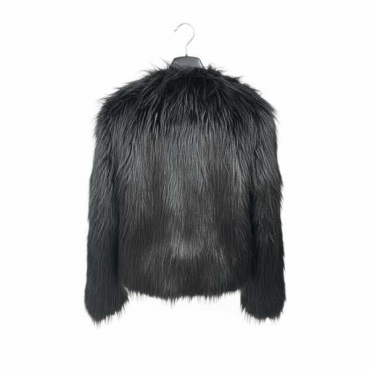 Pelliccia Pelo Lungo Senza Cappuccio