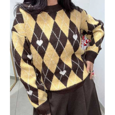 Maglia Rombo Lana Soft