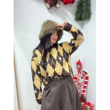 Maglia Rombo Lana Soft