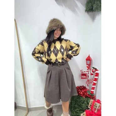 Maglia Rombo Lana Soft