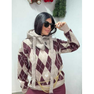 Maglia Rombo Lana Soft